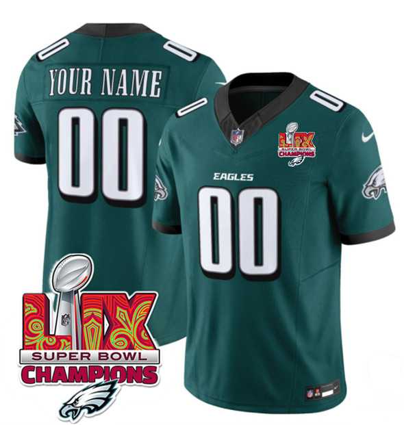 Men & Women & Youth Philadelphia Eagles Active Player Custom Green 2025 Eagles Logo Super Bowl LIX Patch New F.U.S.E. Vapor Limited Stitched Jersey,We sell and wholesale Men & Women & Youth Philadelphia Eagles Active Player Custom Green 2025 Eagles Logo Super Bowl LIX Patch New F.U.S.E. Vapor Limited Stitched Jersey on line form chian!
